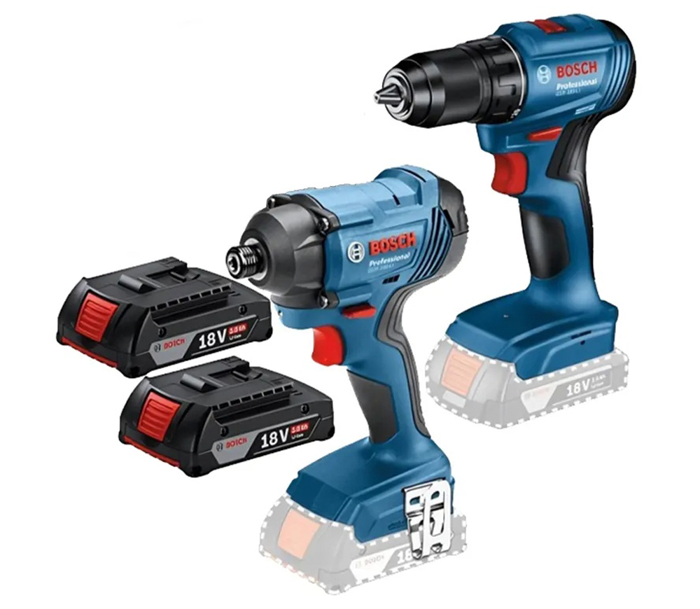 Set de unelte cu acumulator BOSCH GSR 185-Li + GDR 180-Li-5