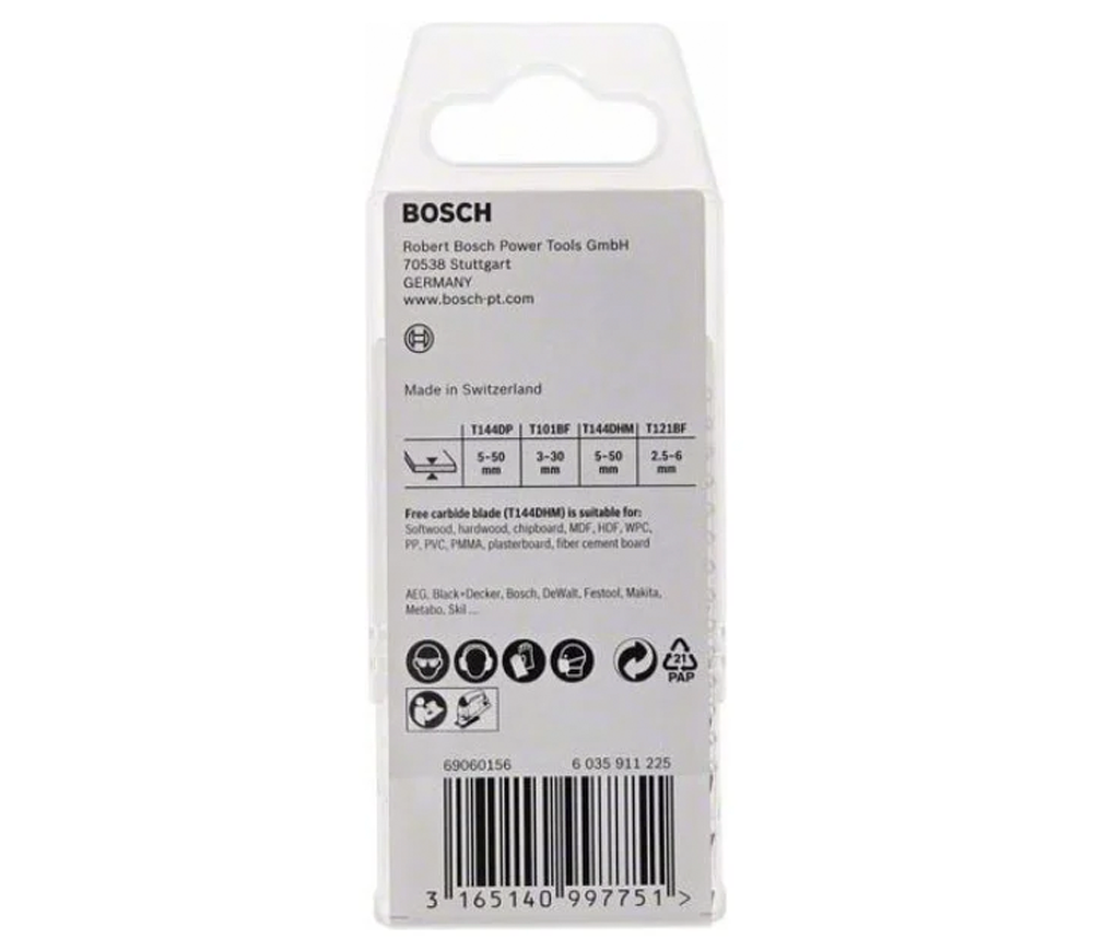 Набор полотен для лобзика BOSCH Wood and Metal 100мм Дерево/Металл-2