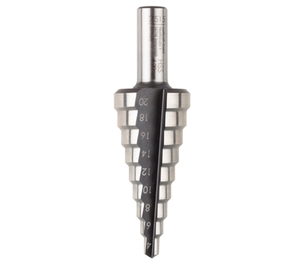 Burghiu în trepte Wolfcraft 2515000 4-20mm HSS-2