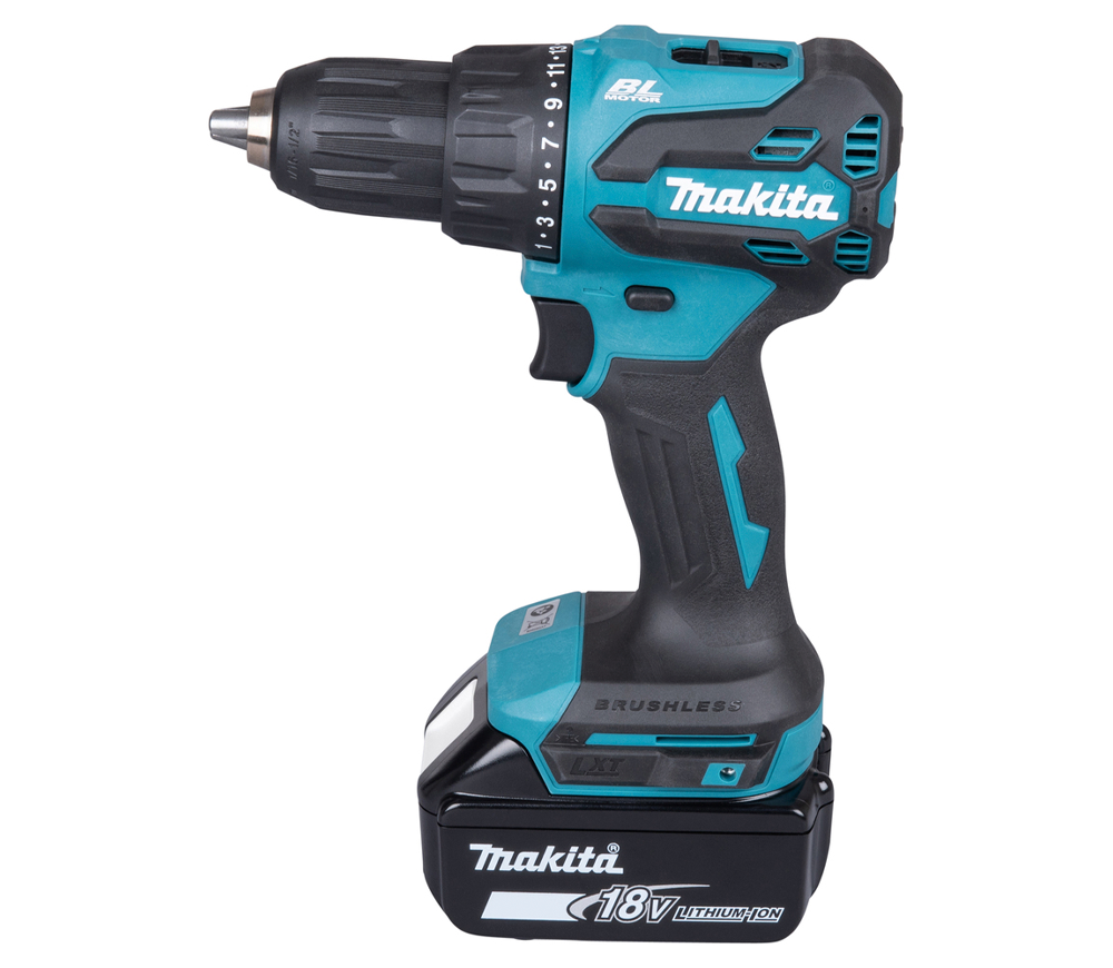 Mașină de înșurubat cu percuție cu acum. MAKITA DHP490WVE 18V 2Ah-2