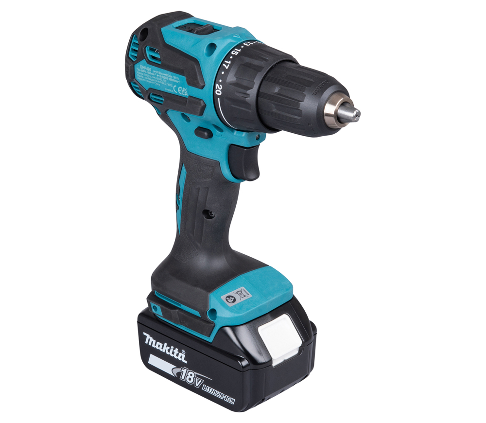 Mașină de înșurubat cu percuție cu acum. MAKITA DHP490WVE 18V 2Ah-7