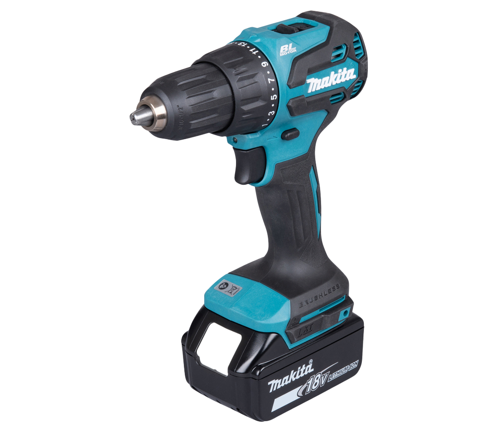 Mașină de înșurubat cu percuție cu acum. MAKITA DHP490WVE 18V 2Ah