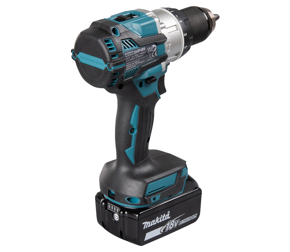 Шуруповёрт аккумуляторный ударный MAKITA DHP489RTJ 18В 5Ач-6