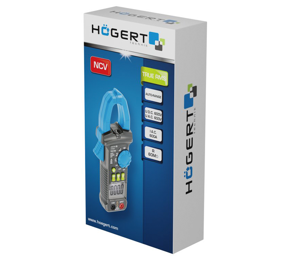 Clește de măsurat curentul HOEGERT HT1E620 0/600V 0/600A-3