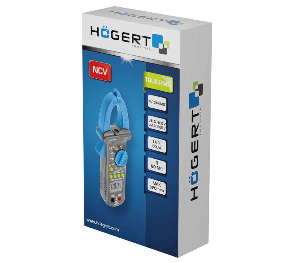 Clește de măsurat curentul HOEGERT HT1E621 0/600V 0/600A-3