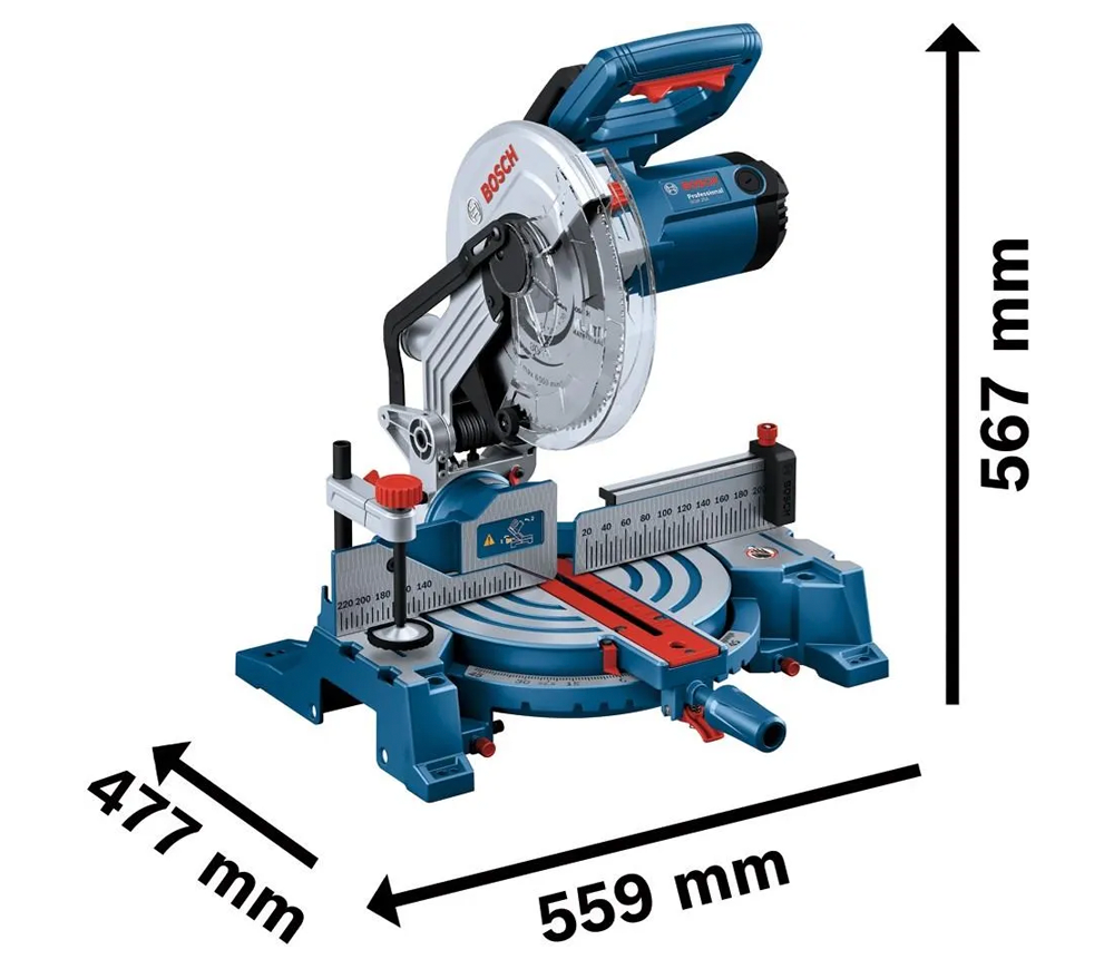 Торцовочная пила BOSCH GCM 254 1750вт 254мм-3