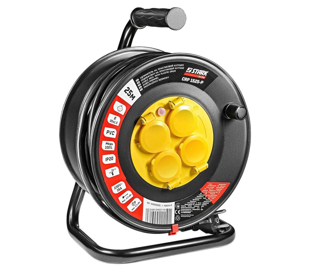 Prelungitor pe tambur 25m STARK CRP 1525-P