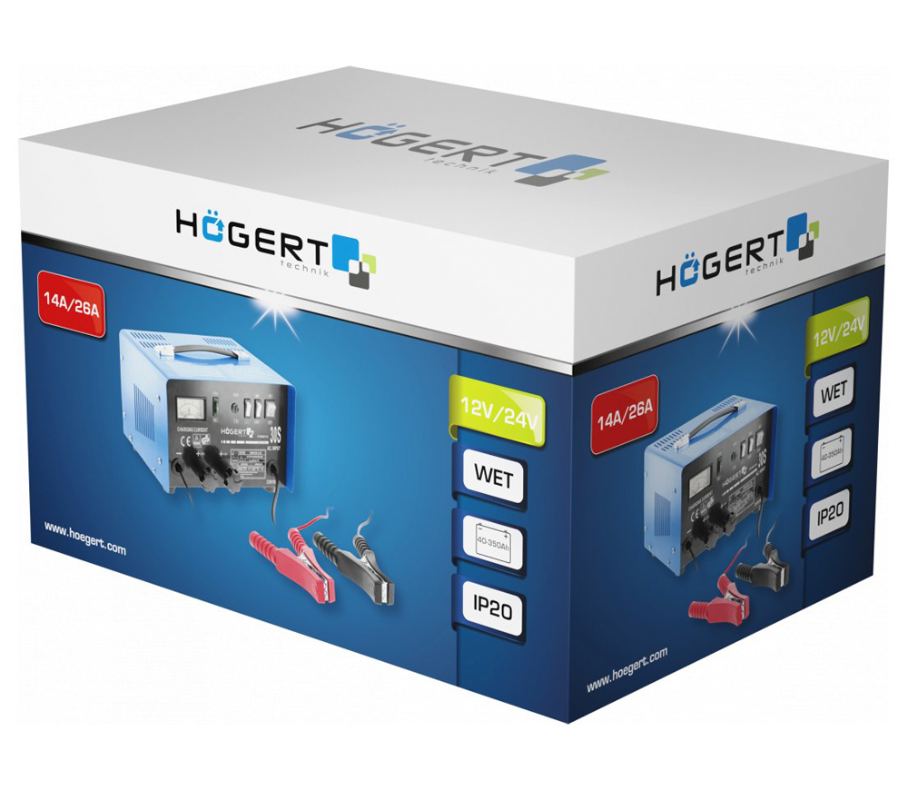 Зарядное устройство HOEGERT HT8G616 26A 12/24В-3