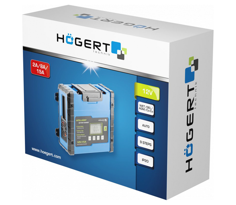 Incarcator acumlator HOEGERT HT8G613 15A 12V-2