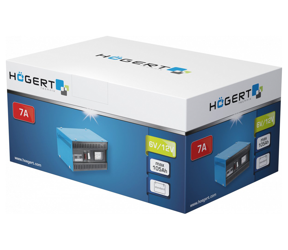 Incarcator acumlator HOEGERT HT8G611 7A 6/12V-2