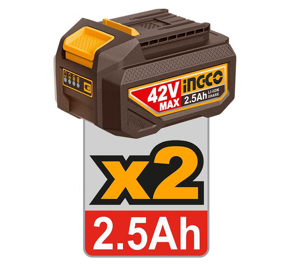 Polizor unghiular cu acumulator INGCO CAGLI4108112 115mm 42V 2Ah-5