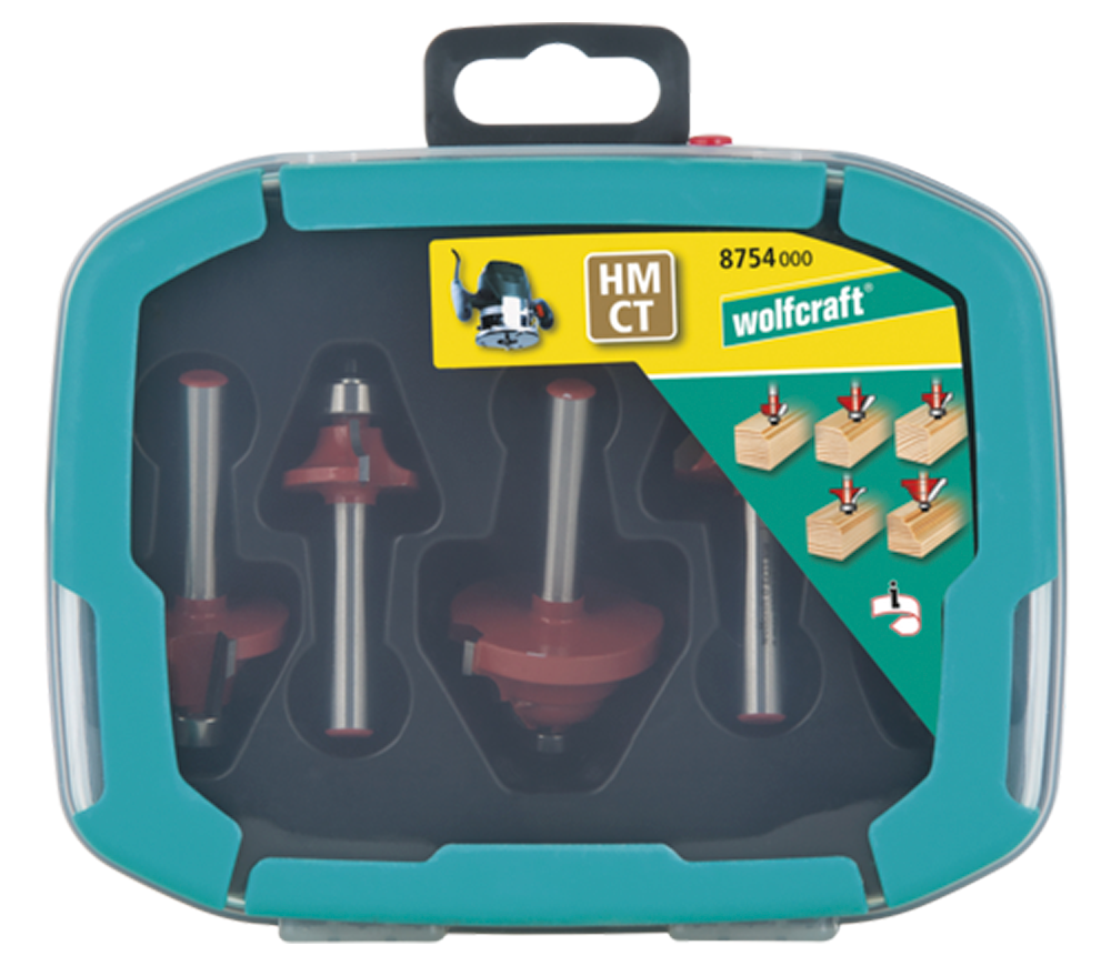 Set freze profilate TCT Wolfcraft 8754000 22/38mm-5