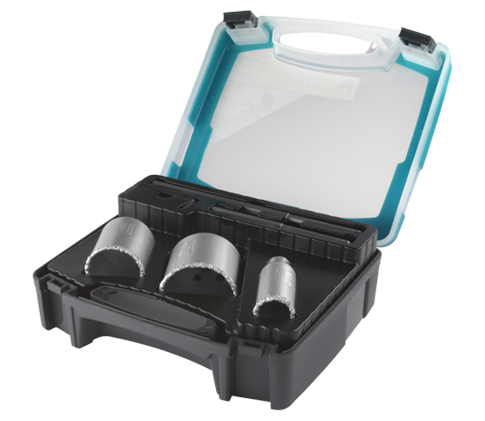 Set carote cu carbură de wolfram Wolfcraft 1003000 Carbură de wolfram 8/33/53/68mm