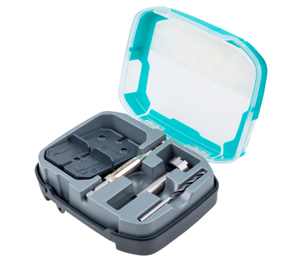 Set instalare balamale Wolfcraft 4655000 5/26mm Oțel
