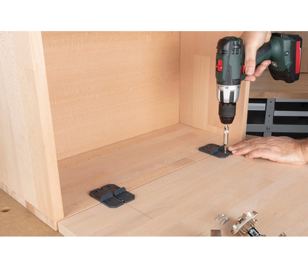 Set instalare balamale Wolfcraft 4656000 5/35mm Oțel-3