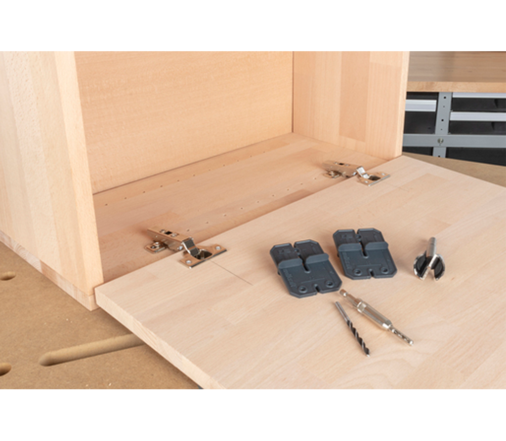 Set instalare balamale Wolfcraft 4656000 5/35mm Oțel-6