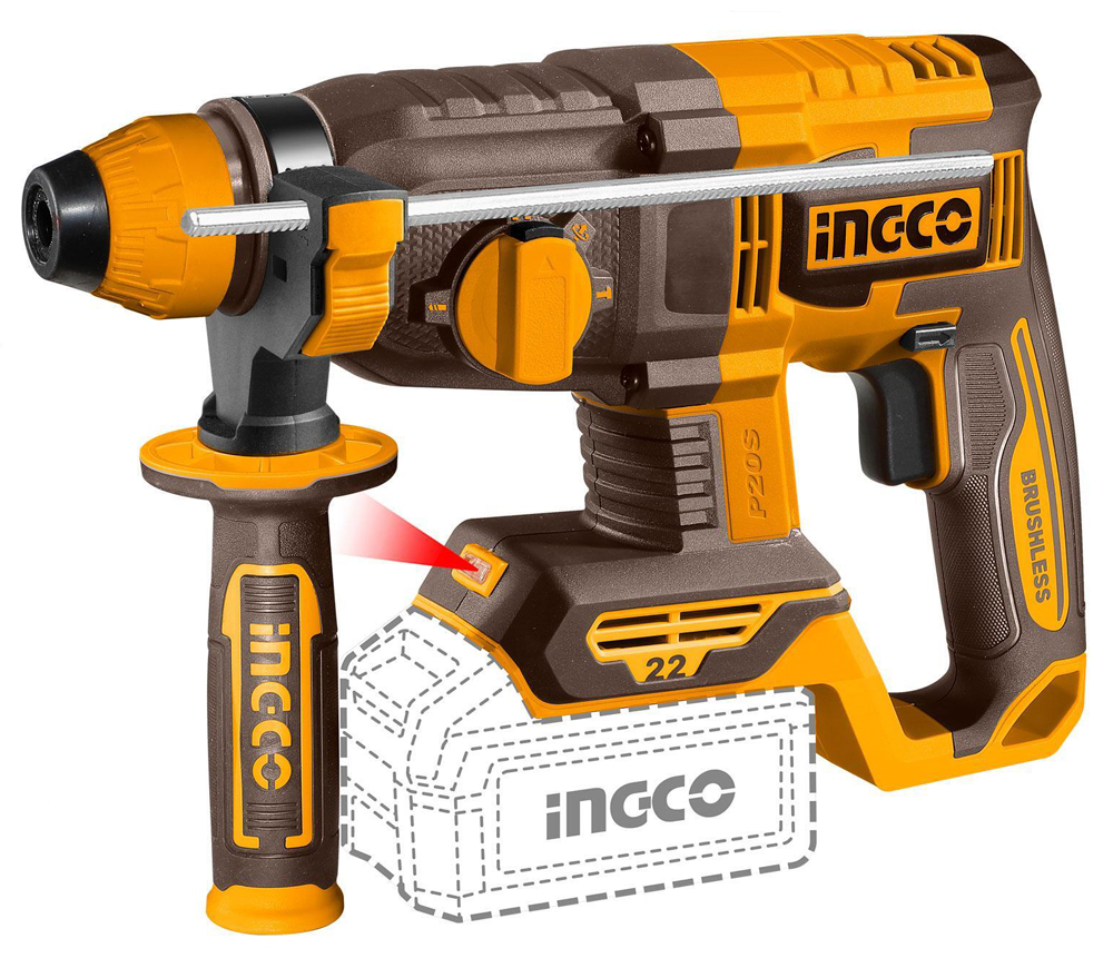 Ciocan rotopercutor cu acumulator INGCO CRHLI212282 2J 20V 4Ah
