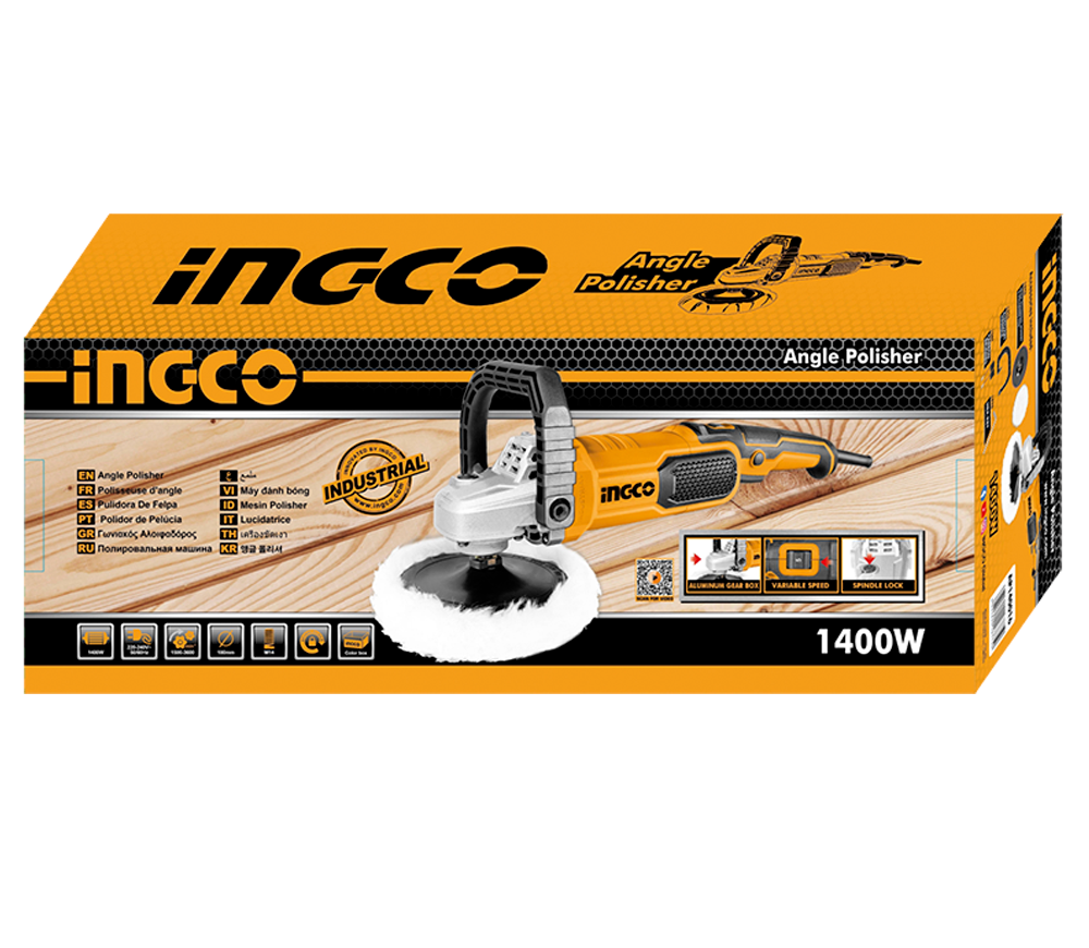 Шлифмашина  полировальная INGCO AP140016 1400вт 180мм-5