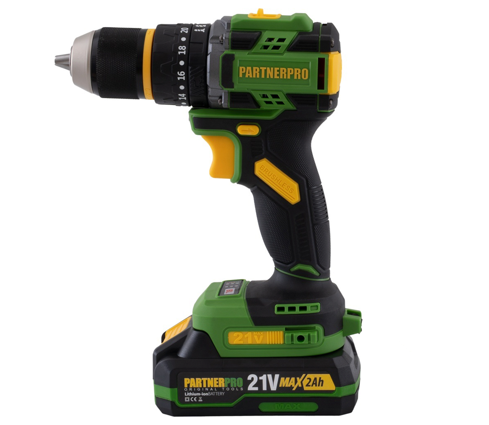 Mașină de înșurubat cu percuție cu acum.  PPT332T 21V 2Ah-3