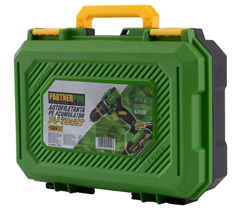 Mașină de înșurubat cu percuție cu acum.  PPT332T 21V 2Ah-8