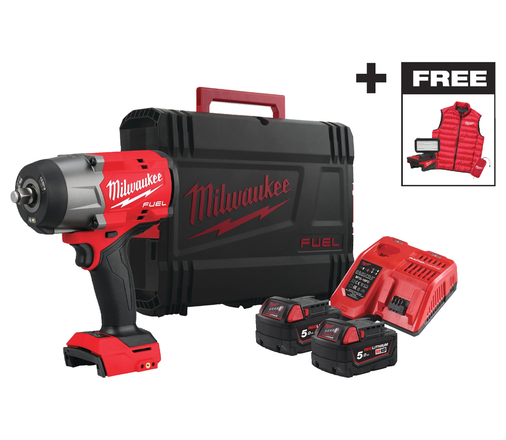 Mașină de înșurubat cu impact cu acumulator MILWAUKEE M18 FHIWF2F12MC-502X 18V 5Ah 2034Nm