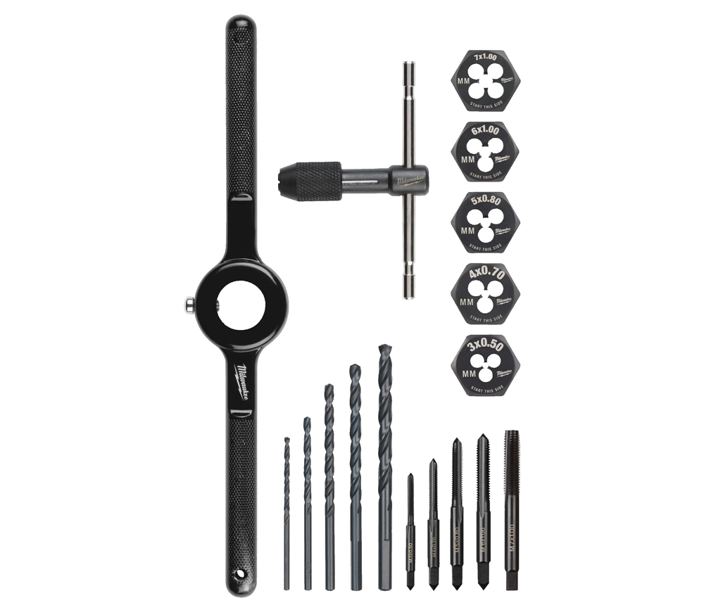 Set filiere MILWAUKEE Metric 4932498720 M3-M8 0.5-1.25mm-2