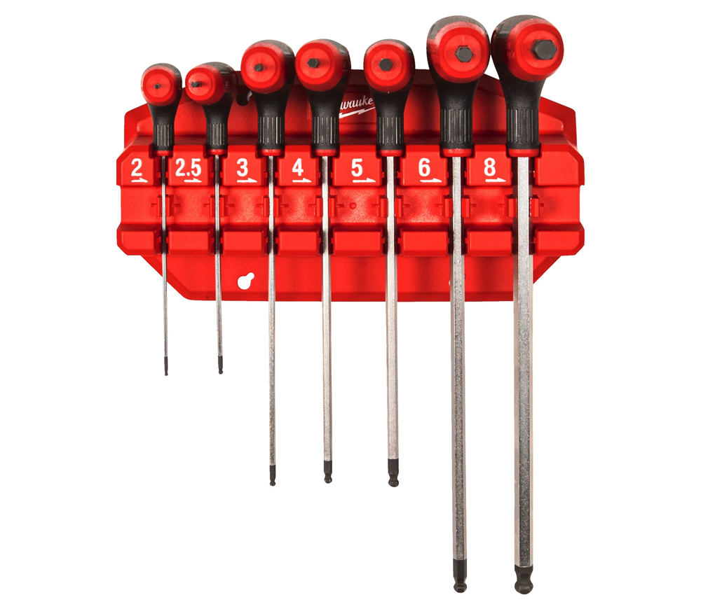 Set 7 chei imbus Comfort Grip Milwaukee 4932498677 2-8mm-2