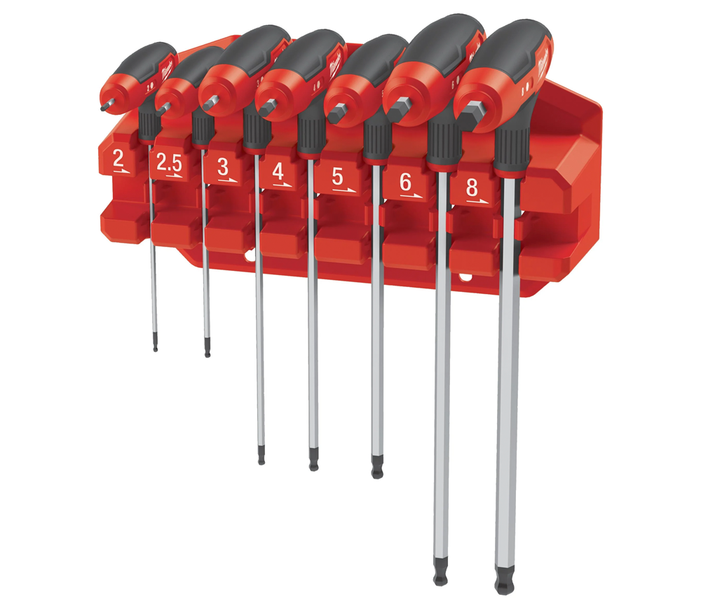 Set 7 chei imbus Comfort Grip Milwaukee 4932498677 2-8mm