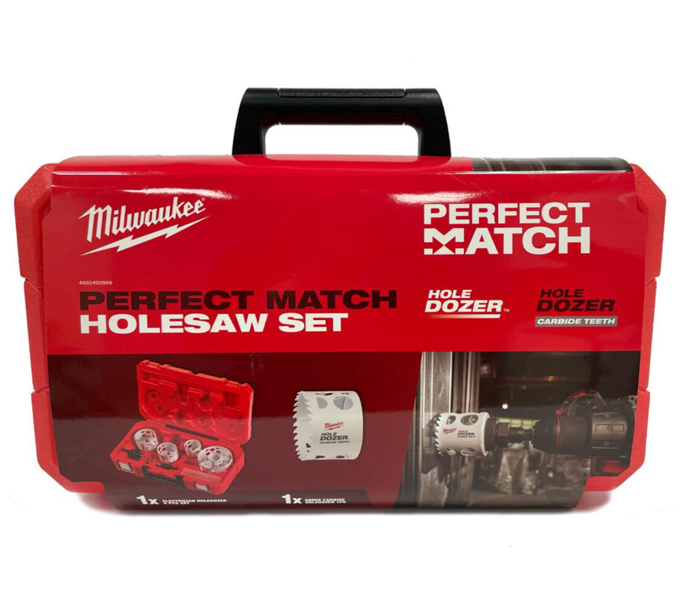 Set carote Bi-metal MILWAUKEE HOLE DOZER™ Perfect Match 44-114mm-4