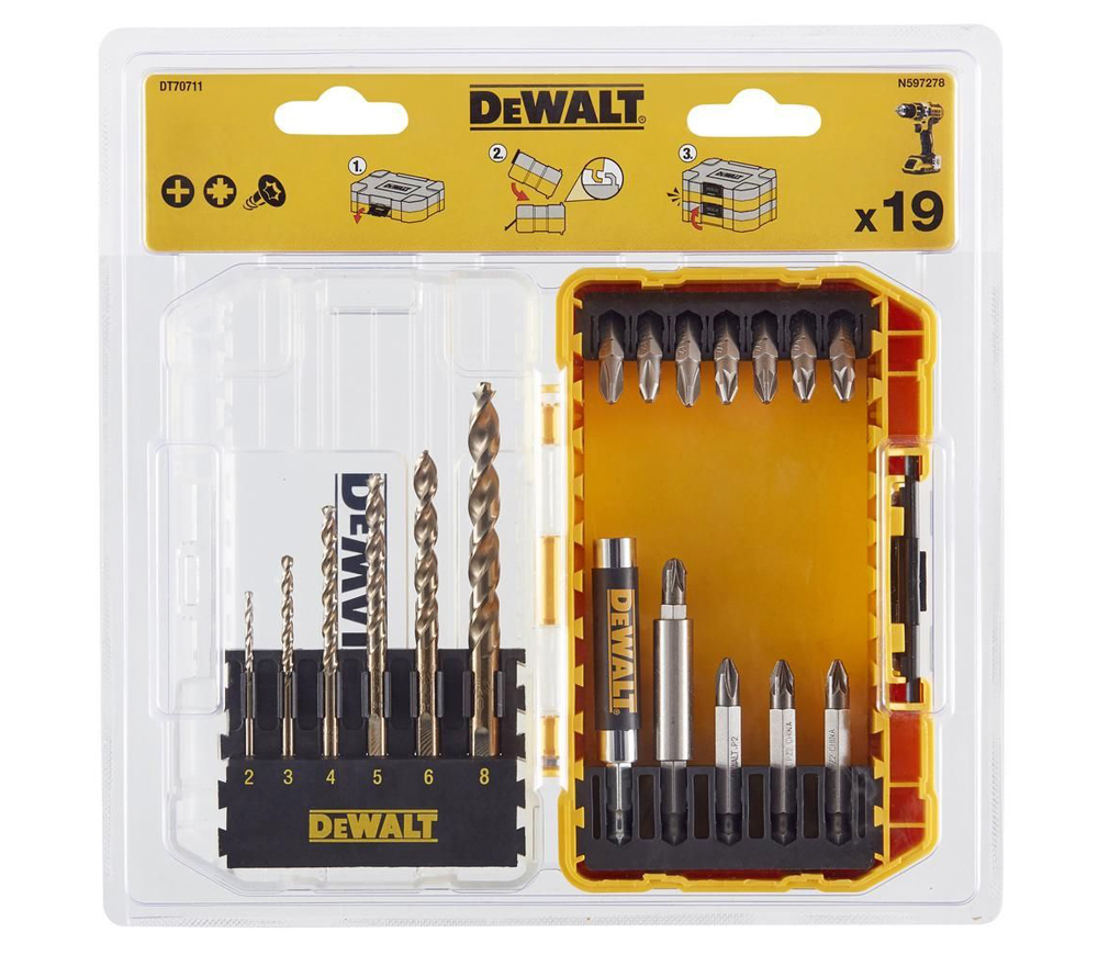 Набор сверл и бит (19 шт.) DeWALT DT70711 Extreme-3