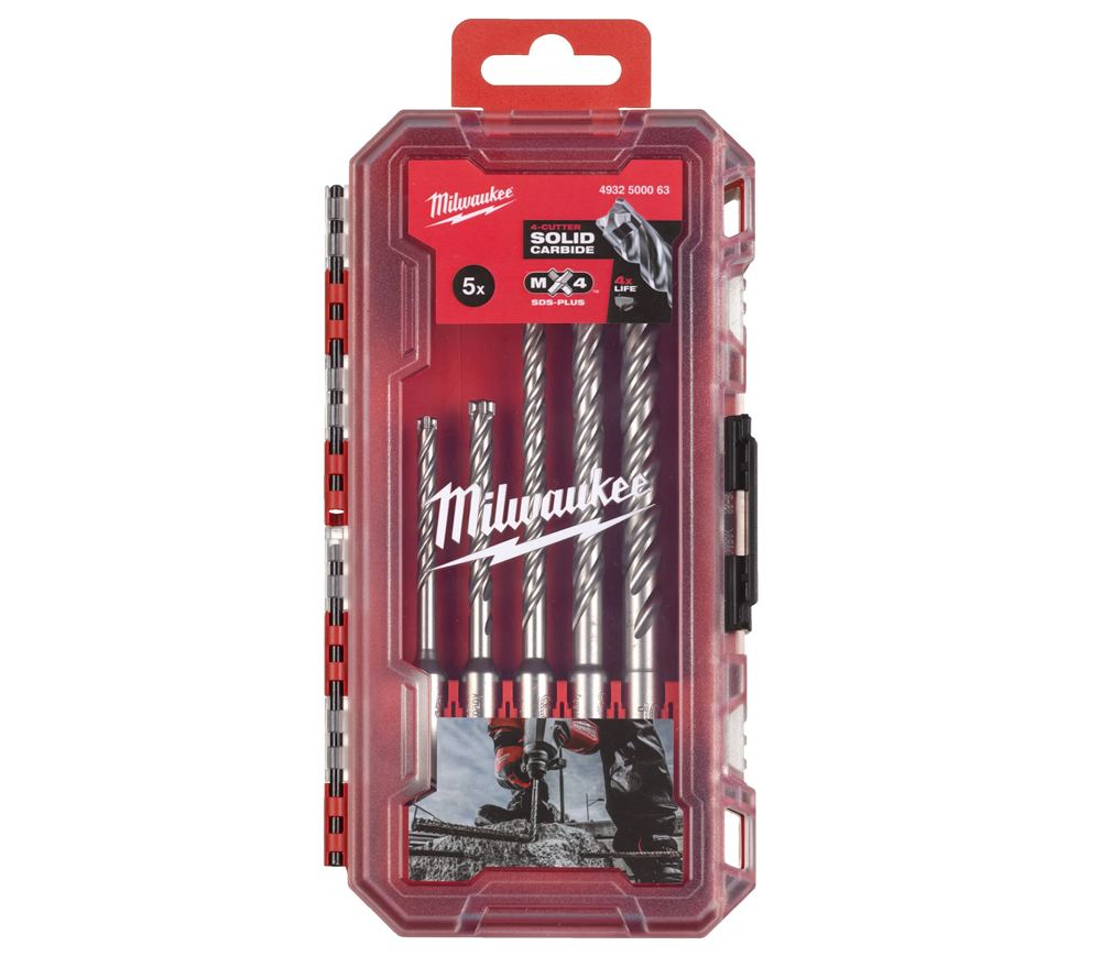 Set burghiuri pe beton MILWAUKEE MX4 NG Set 5-10mm x 115-165mm