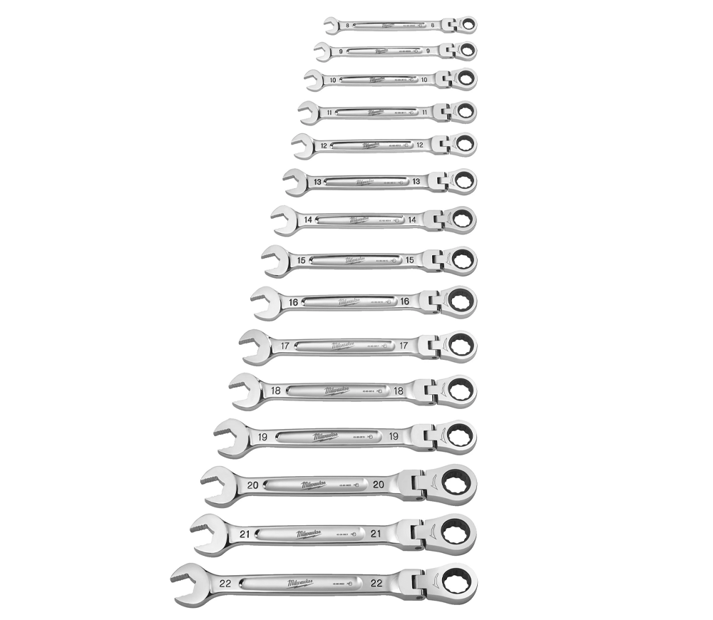 Set 15 chei combinate MAX BITE™ Flex Head Milwaukee 4932478558