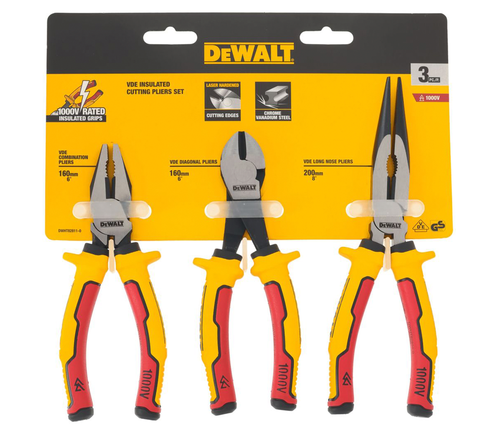 Set de clești și tăietori VDE DEWALT DWHT82811-0 160-200mm-5