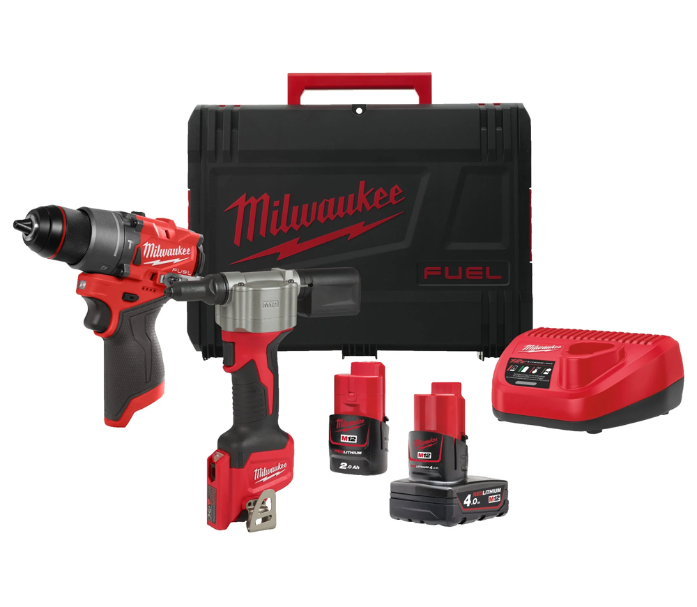 Set de unelte cu acumulator MILWAUKEE M12 FPP2D2-422X
