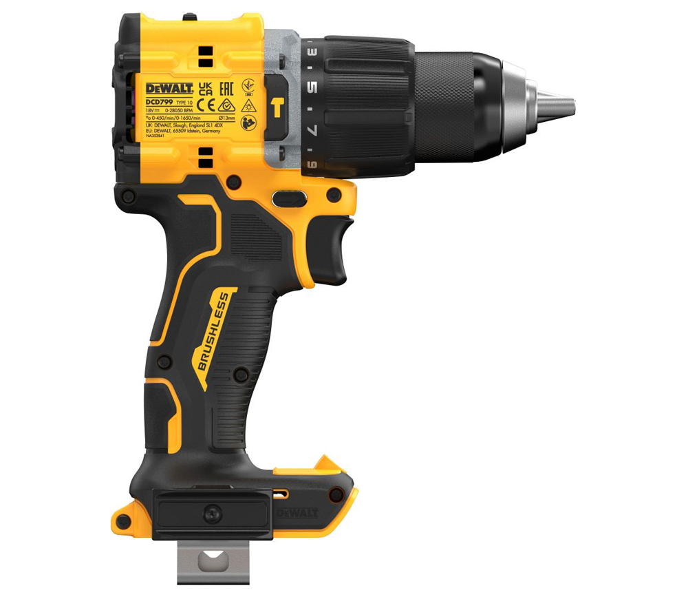 Mașină de înșurubat cu percuție cu acum. (fără bat) DEWALT DCD799N-XJ 18V-4