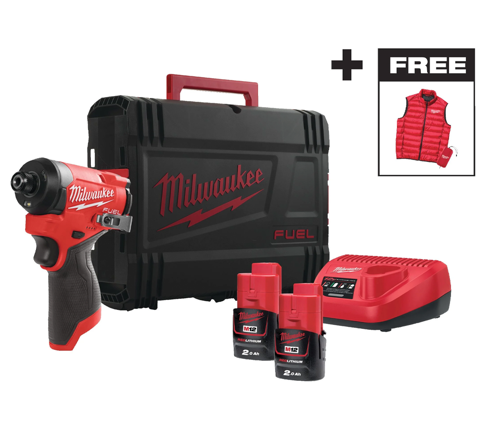Șurubelnița cu acumulator сu impact MILWAUKEE M12 FID2MC-202X 12V 2Ah