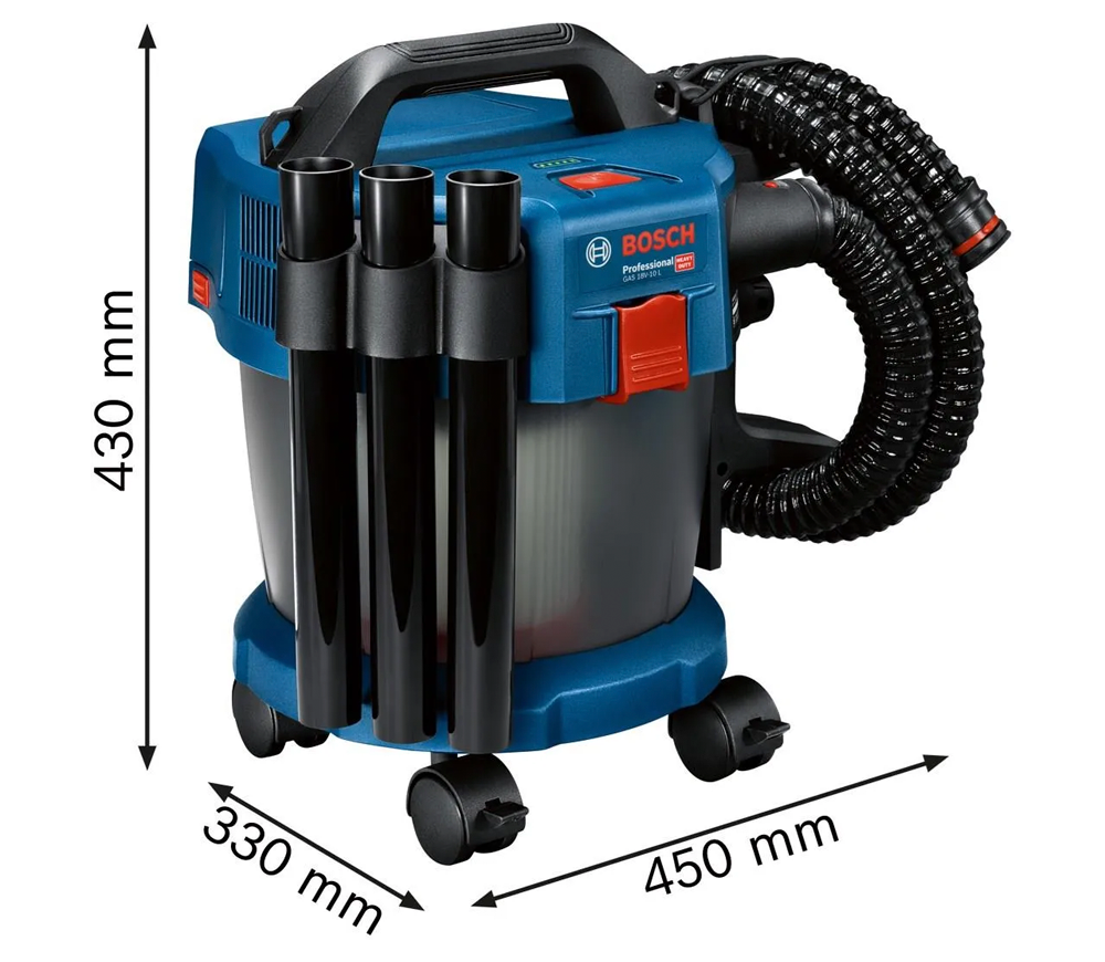 Aspirator industrial cu accumulator (fără bat) BOSCH 18V GAS 18V-10L 115mbar 10L-2