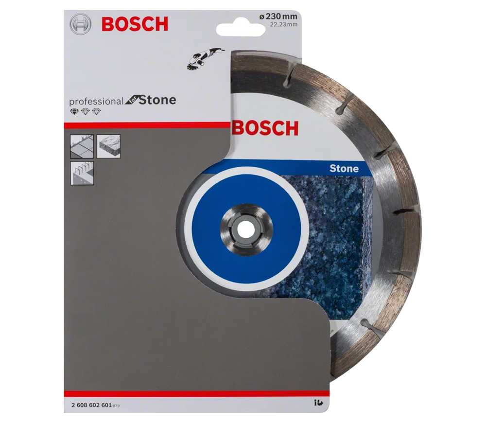 Disc de tăiat cu diamant BOSCH Standard for Stone 230mm Segmentat Ceramică/Marmura/Granit-2