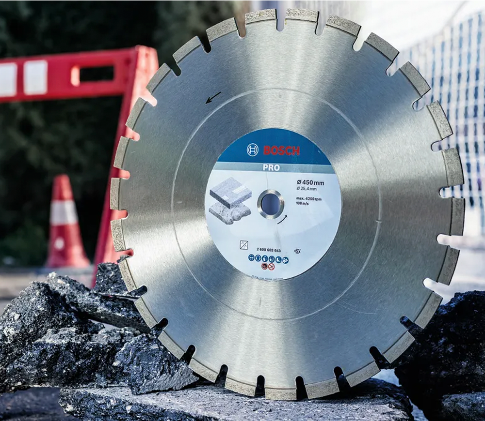Алмазный отрезной диск BOSCH PRO Asphalt 350мм Сегментированный Асфальт-4