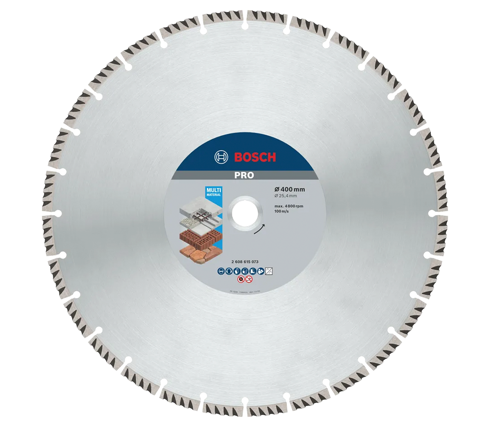 Disc de tăiat cu diamant BOSCH PRO Multi Material 400mm Segmentat Multimaterial