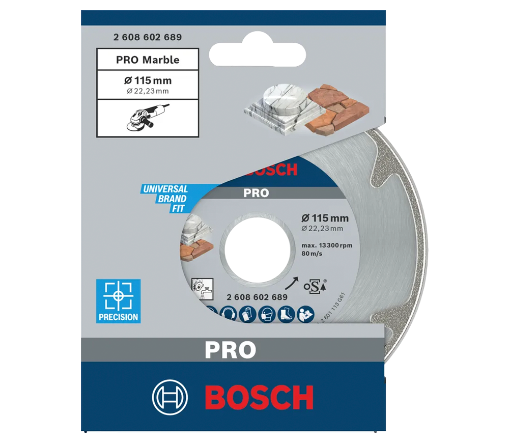 Алмазный отрезной диск BOSCH PRO Marble 115мм Сплошной Мрамор-2