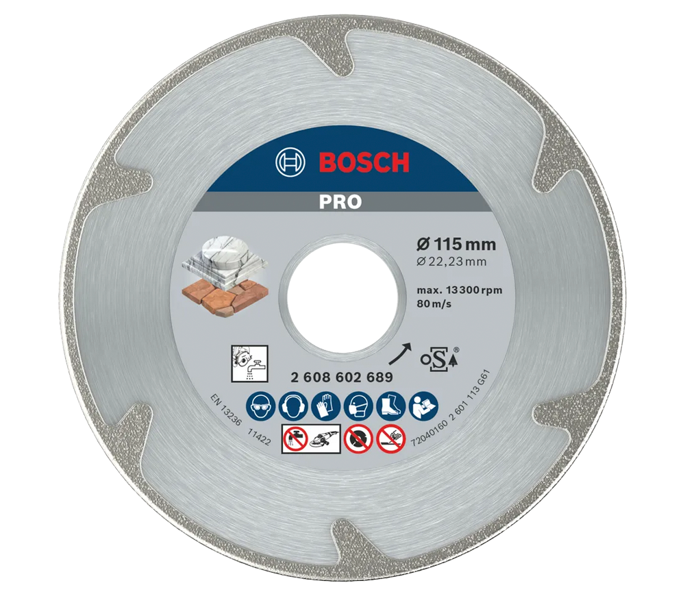 Disc de tăiat cu diamant BOSCH PRO Marble 115mm Solid Marmura