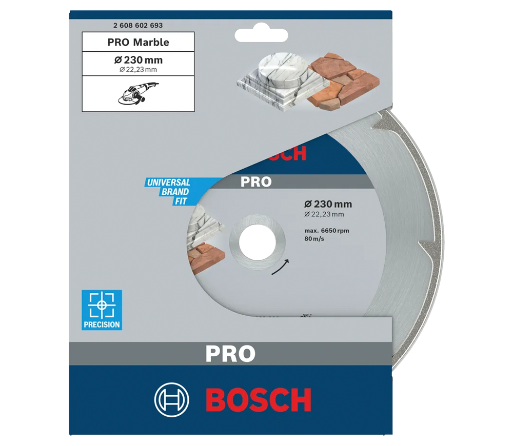 Disc de tăiat cu diamant BOSCH PRO Marble 230mm Solid Marmura-2