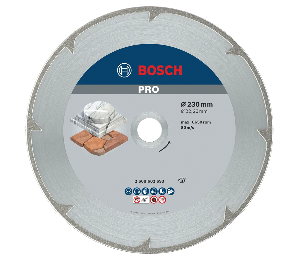 Disc de tăiat cu diamant BOSCH PRO Marble 230mm Solid Marmura