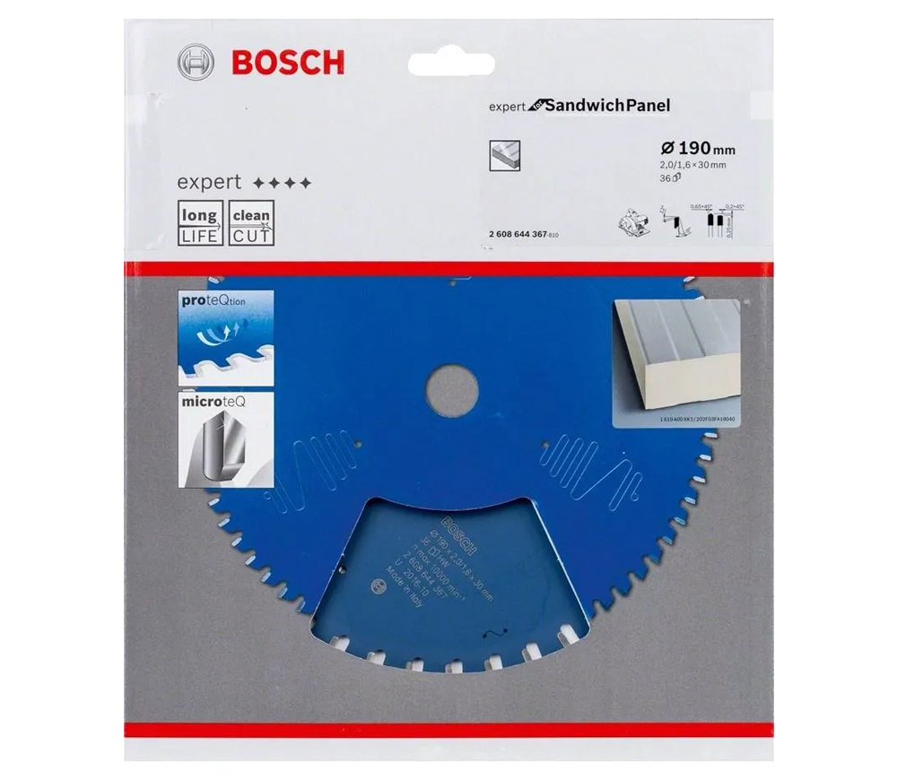 Пильный диск BOSCH EXPERT for Sandwich Panel 190мм 1.6мм Сэндвич панели-3