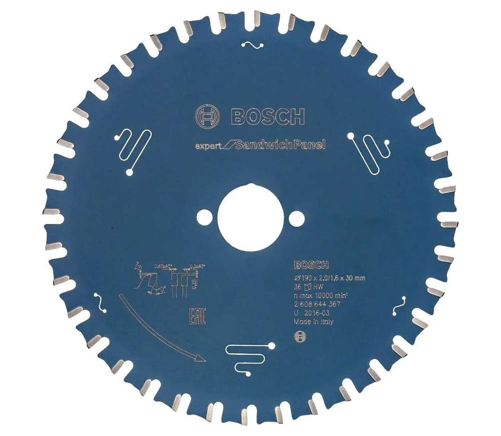 Disc pentru fierastrau electric BOSCH EXPERT for Sandwich Panel 190mm 1.6mm Panouri sandwich