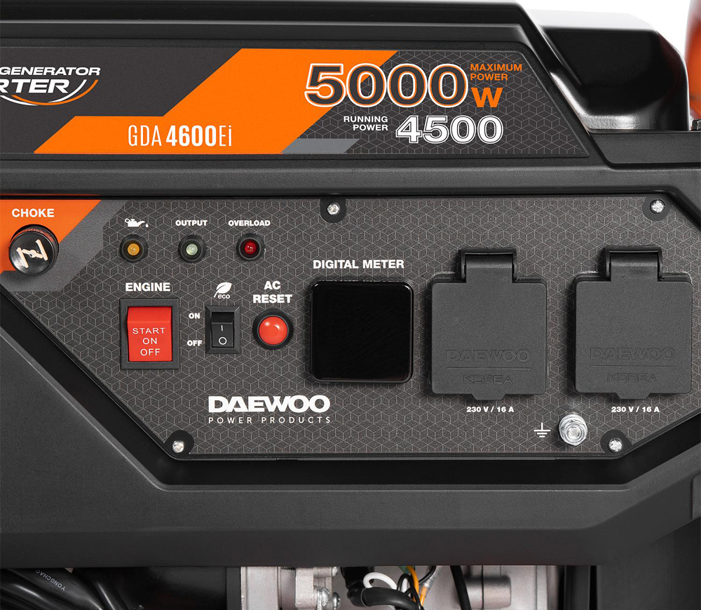 Электрогенератор DAEWOO GDA 4600Ei 5квт Бензин Инвертор-9