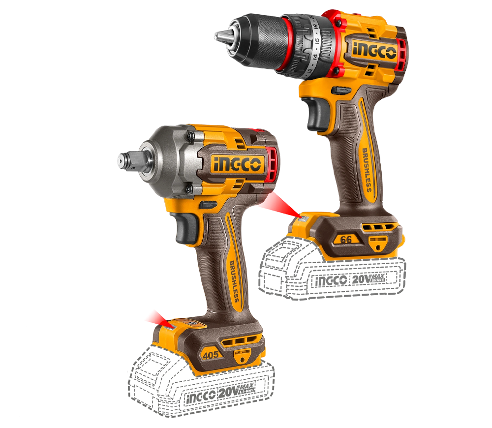 Set de unelte cu acumulator INGCO CKLI20286