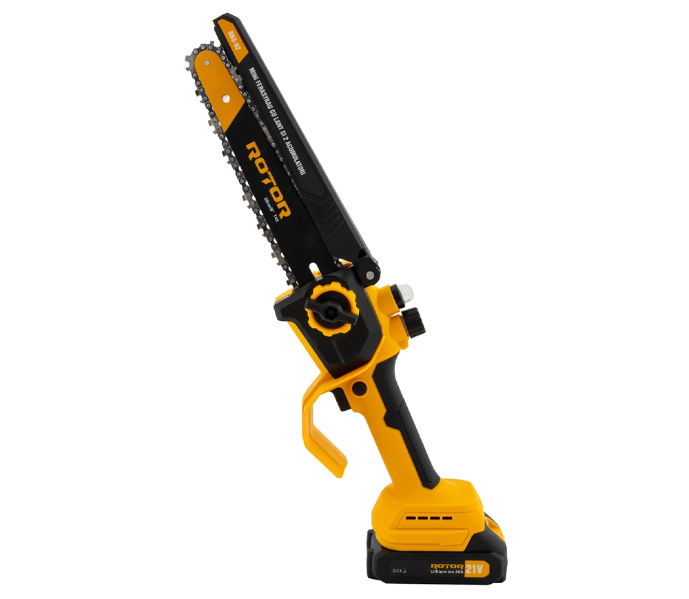 Fierăstrău cu lanț cu acumulator ROTOR RBS-82 200mm 21V 2Ah-2
