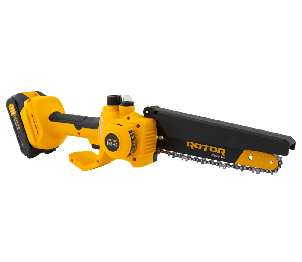Fierăstrău cu lanț cu acumulator ROTOR RBS-82 200mm 21V 2Ah-5